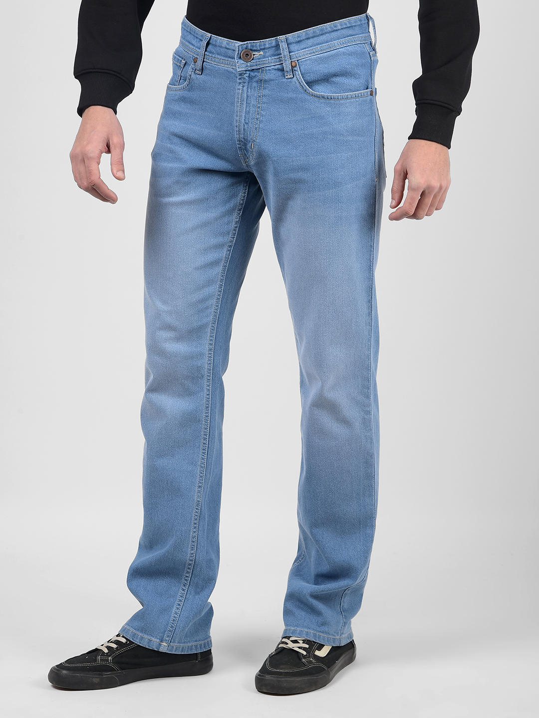 Numero Uno Men Solid Blue Jeans